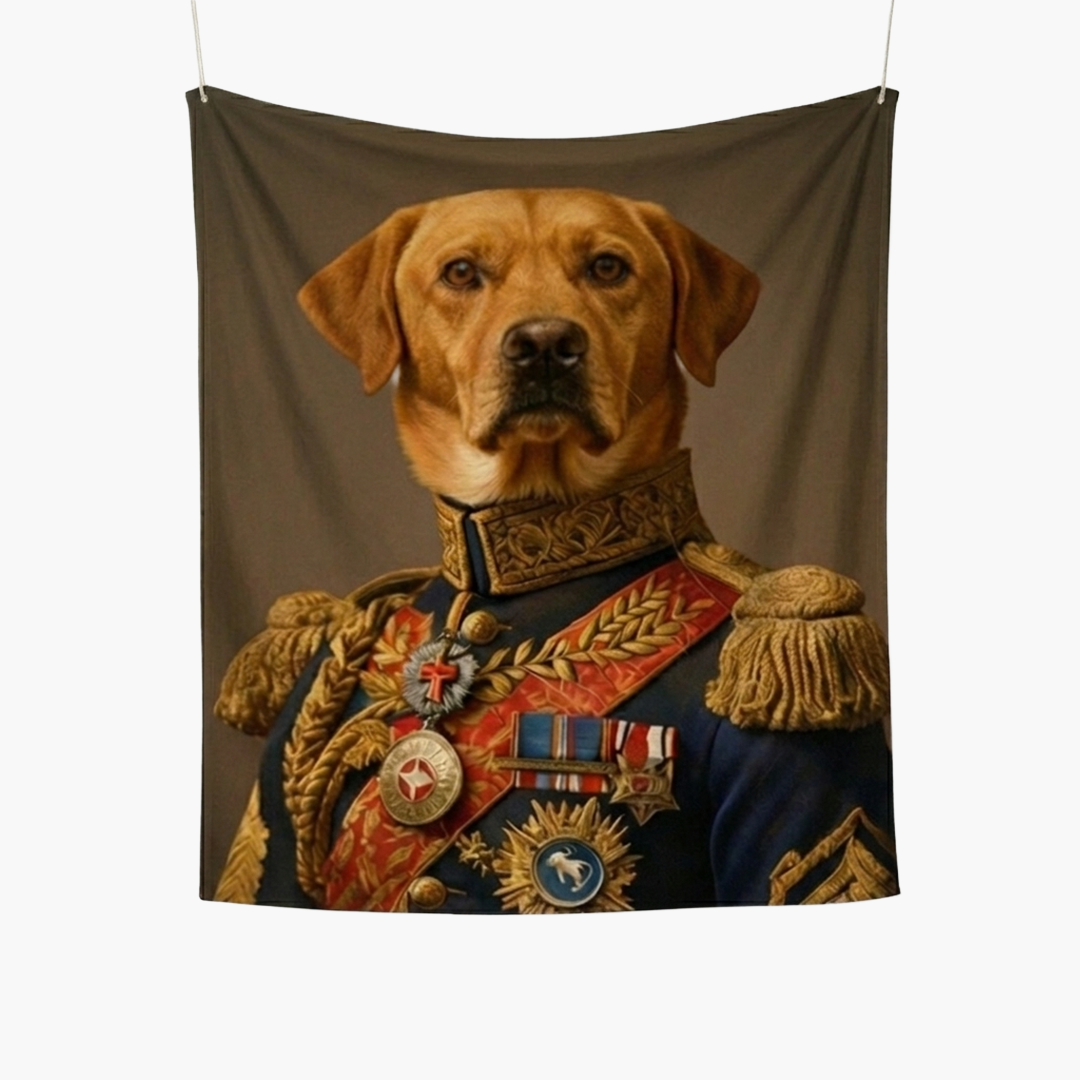 The Commander - Custom Pet Blanket