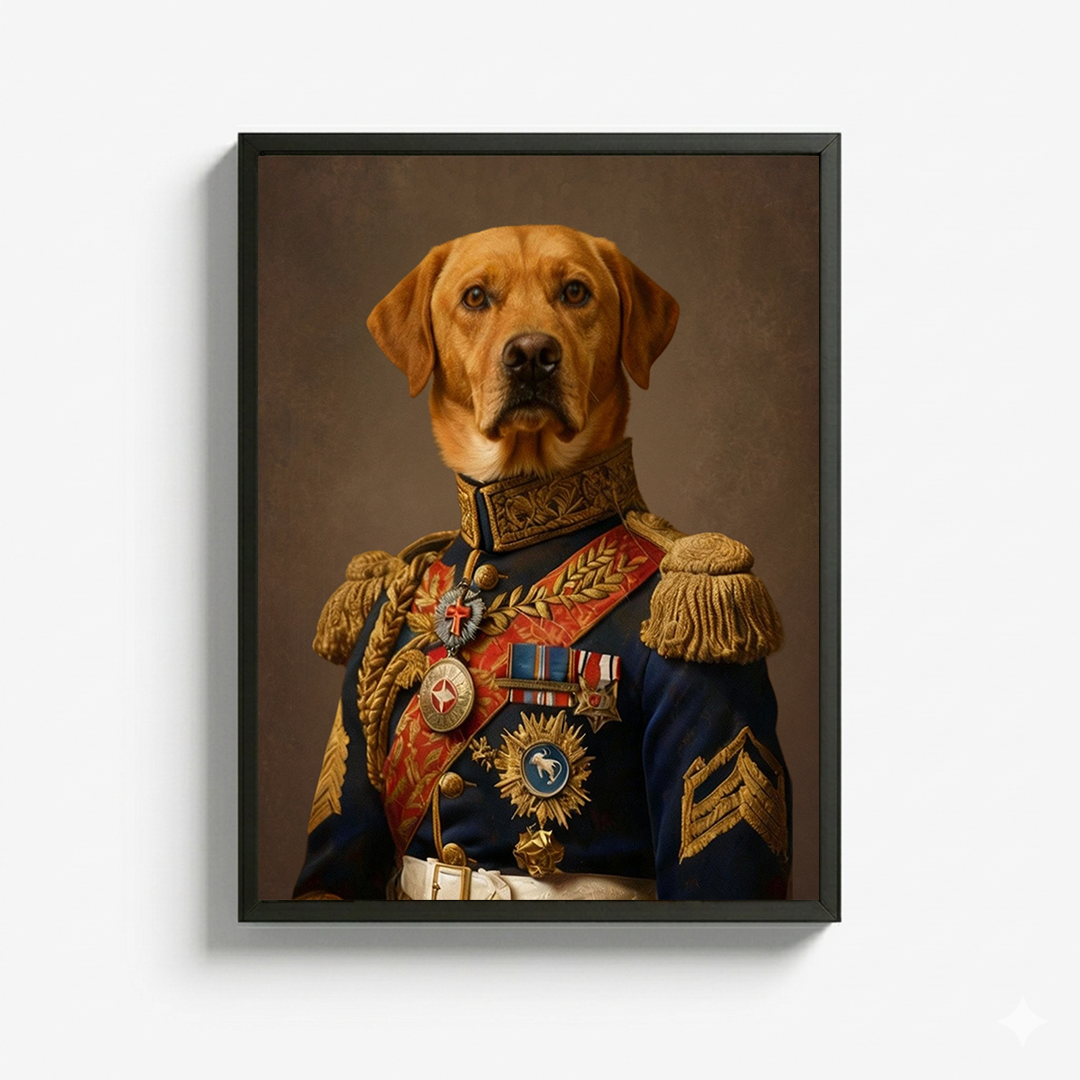 The Commander - Custom Pet Portrait