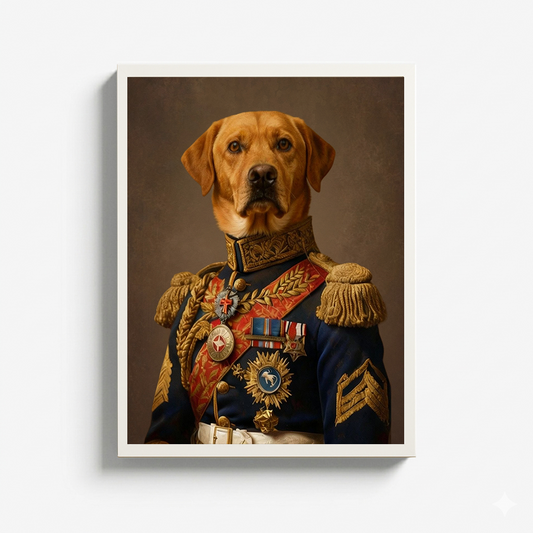 The Commander - Custom Pet Portrait