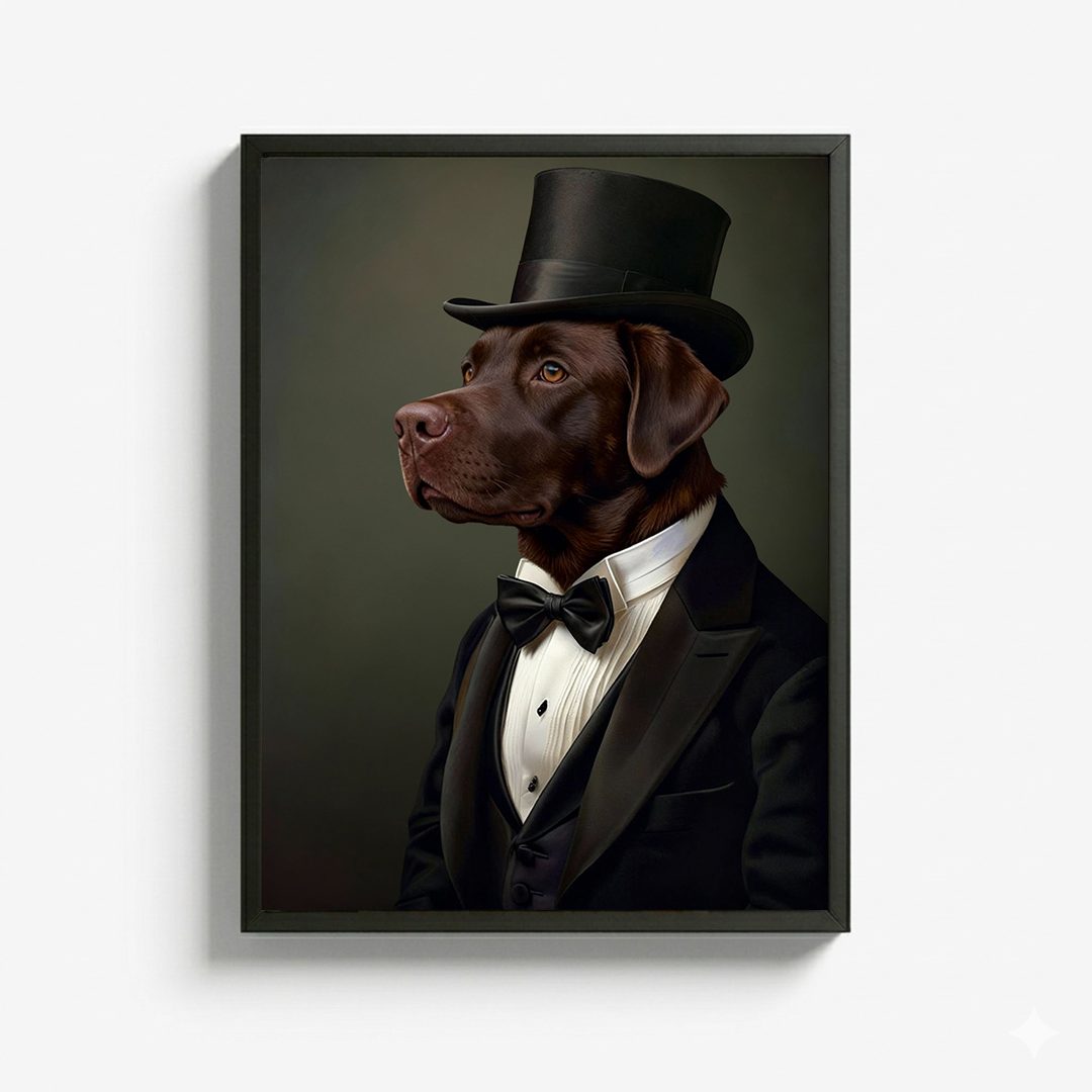 The Gentleman - Custom Pet Portrait