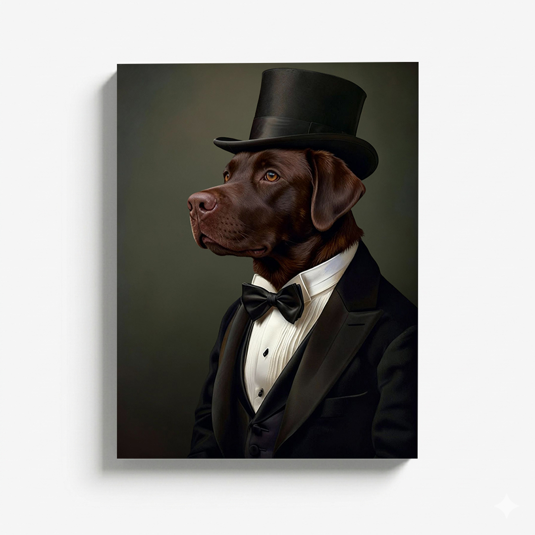 The Gentleman - Custom Pet Portrait