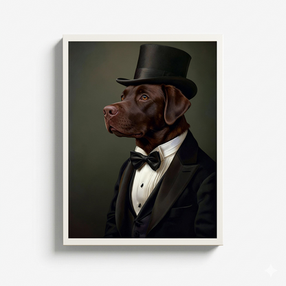 The Gentleman - Custom Pet Portrait